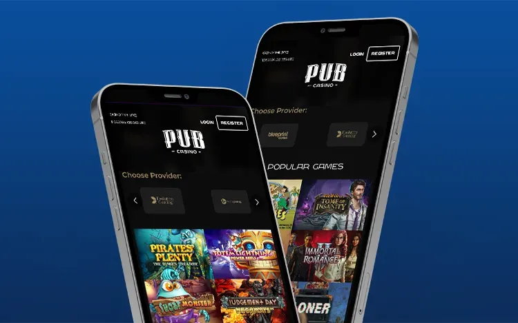 Pub Casino App Screenshot